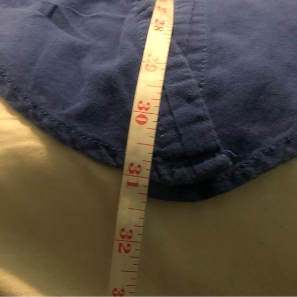 3/20$ Garage - Navy Blue Button Down Twist tie Bottom - Picture 3 of 6